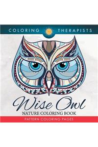 Wise Owl Nature Coloring Book