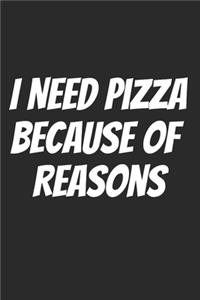 I Need Pizza Because Of Reasons