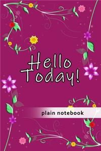 Blank Plain Notebook
