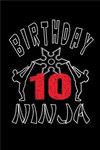 Birthday 10 Ninja