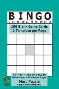 Bingo - 106 Blank Game Cards