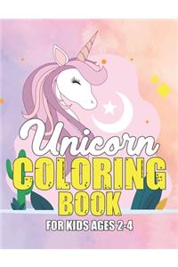 Unicorn Coloring Book for Kids Ages 2-4