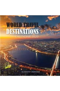 World Travel Destinations Calendar 2020