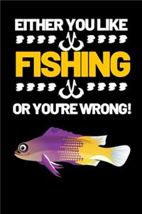 Either You Like Fishing Or You're Wrong!