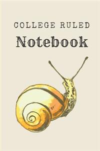 College Ruled Notebook