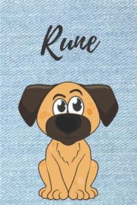 Rune Hunde Tagebuch / Notizbuch / Malbuch / Journal / DIN A5 / Geschenk