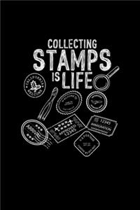 Collecting stamps