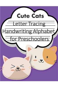 Letter Tracing Book Handwriting Alphabet for Preschoolers Cute Cats
