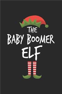Funny Baby Boomer Elf Christmas Notebook Gift