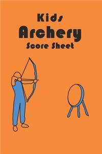 Kids Archery Score Sheet