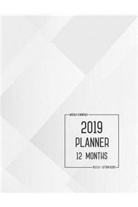 Planner 2019 12 Months