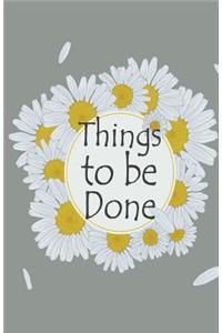 Things to be done
