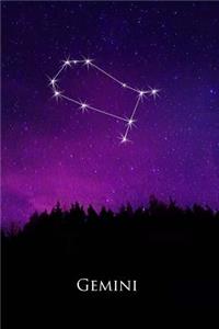 2019 Weekly Planner Gemini Constellation Night Sky Astrology Symbol 134 Pages