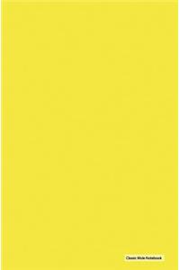Classic Mole Notebook - Plain Yellow (Lined Journal)