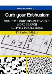 Curb your Enthusiasm Number, Logic, Brain Teaser and Word Search Activity