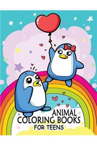 Animal Coloring Book for Teens