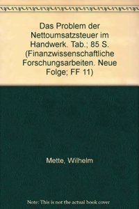 Das Problem Der Nettoumsatzsteuer Im Handwerk