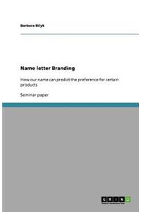 Name letter Branding