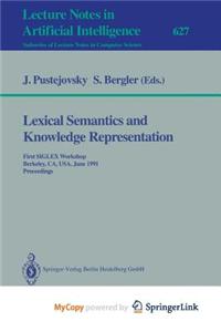 Lexical Semantics and Knowledge Representation