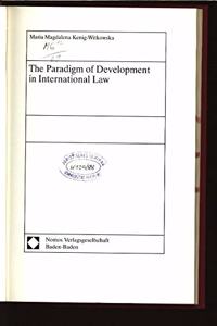 Paradigm of Development in International Law