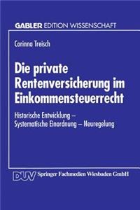 Die Private Rentenversicherung Im Einkommensteuerrecht