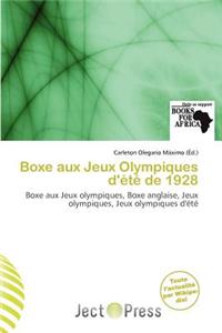 Boxe Aux Jeux Olympiques D' T de 1928