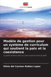 Modèle de gestion pour un système de curriculum qui soutient la paix et la coexistence
