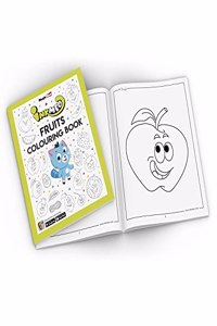 Inkmeo Fruits Reusable Colouring Book - See the fruits smiling at you with Augmented Reality Feature | Return Gift fro Kids Ages 2+| 32 Pages