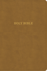 KJV Personal Size Giant Print Bible, Camel Suedesoft Leathertouch, Indexed