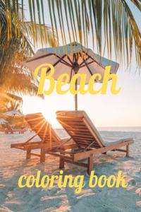 Beach coloring book