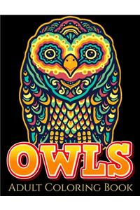 Owls Adult Coloring Book