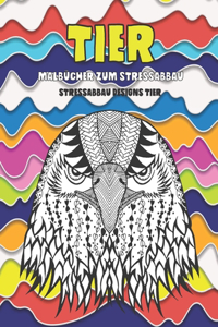 Malbücher zum Stressabbau - Stressabbau Designs Tier - Tier