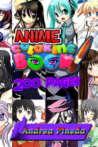 Anime Coloring Book 200 Pages