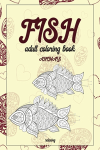 Adult Coloring Book Relaxing - Animals - Fish