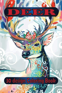 deer 30 design coloring book