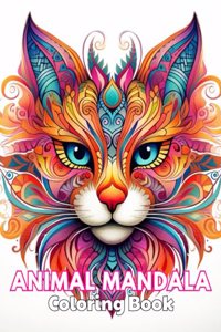 Animal Mandala Coloring Book for Adults