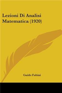 Lezioni Di Analisi Matematica (1920)