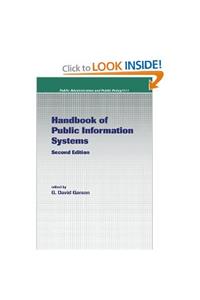 Handbook Of Public Information Systems