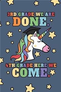 3rd Grade We Are Done. 4th Grade Here We Come.