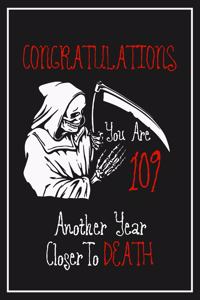 109th Birthday Notebook