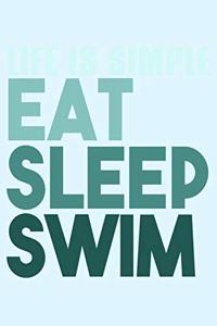 Life is Simple Eat Sleep Swim