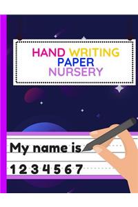 Hand Writing Paper Nursery