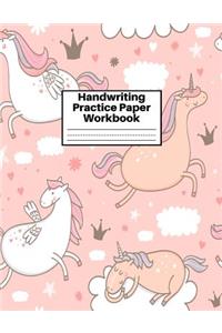 Handwriting Practice Paper Workbook
