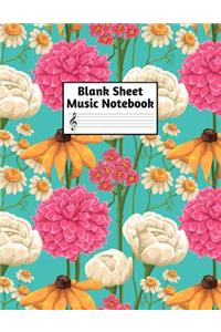 Blank Sheet Music Notebook