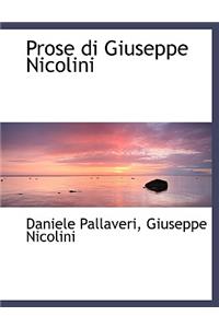 Prose Di Giuseppe Nicolini