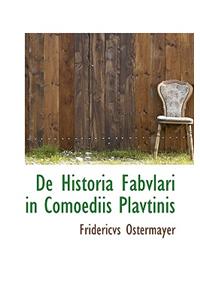 de Historia Fabvlari in Comoediis Plavtinis