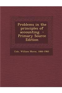 Problems in the Principles of Accounting