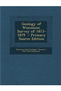 Geology of Wisconsin. Survey of 1873-1879