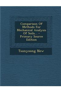 Comparison of Methods for Mechanical Analysis of Soils...
