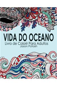 Vida Do Oceano Livro de Colorir Para Adultos